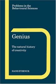 Cover of: Genius by Hans Jurgen Eysenck