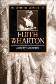 Cover of: The Cambridge companion to Edith Wharton