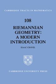 Riemannian geometry by Isaac Chavel