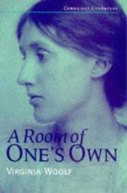 Cover of: A room of one's own by Virginia Woolf