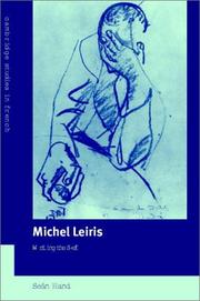 Cover of: Michel Leiris: writing the self