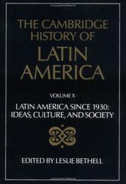 Cover of: Latin America since 1930. by edited by Leslie Bethell.