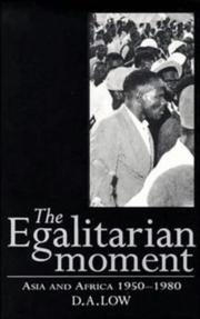 The Egalitarian Moment by D. A. Low