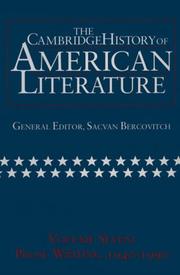 Cover of: The Cambridge history of American literature
