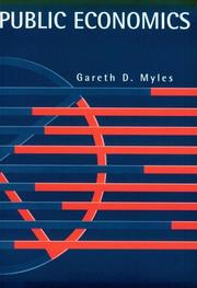 Cover of: Public economics | Gareth D. Myles