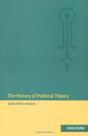 Cover of: The history of political theory and other essays