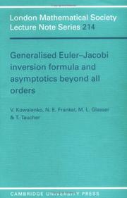 Generalised Euler-Jacobi inversion formula and asymptotics beyond all orders by N. J. Hitchin