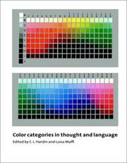 Cover of: Color categories in thought and language