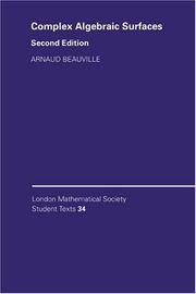 Cover of: Complex algebraic surfaces by Arnaud Beauville