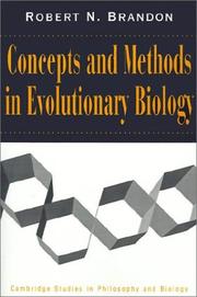 Cover of: Concepts and methods in evolutionary biology