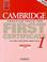 Cover of: Cambridge Practice Tests for First Certificate 1 Teacher's book (FCE Practice Tests)