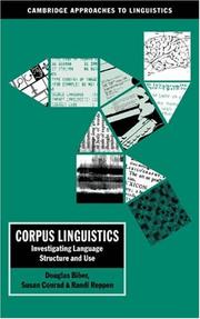 Cover of: Corpus linguistics: investigating language structure and use