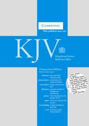 Cover of: KJV Presentation Reference Edition with Concordance and Dictionary