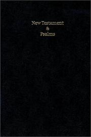 Cover of: KJV New Testament and Psalms Black Letter (Brevier) Black hardback imitation leather NTP20