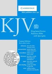 Cover of: KJV Version Reference Bible with Apocrypha, Cameo Edition by 