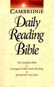 Cover of: NRSV Cambridge Daily Reading Bible Paperback NRPB2