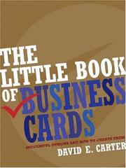 The Little Book of Business Cards by David E. Carter