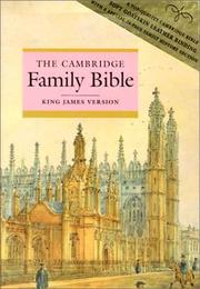 Cover of: KJV Cambridge Family Bible (Pres Ref Ed with Family History pages) Goatskin leather KFAM2