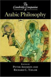 Cover of: The Cambridge Companion to Arabic Philosophy (Cambridge Companions to Philosophy) by 