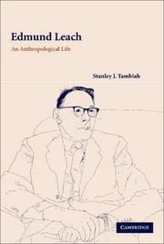 Cover of: Edmund Leach | Stanley J. Tambiah