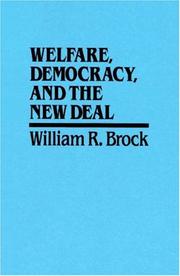 Cover of: Welfare, Democracy and the New Deal by William R. Brock
