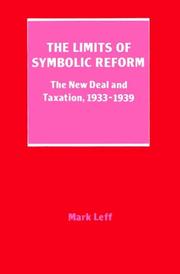 Cover of: The Limits of Symbolic Reform: The New Deal and Taxation, 19331939