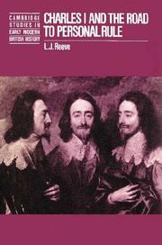 Cover of: Charles I and the Road to Personal Rule by L. J. Reeve