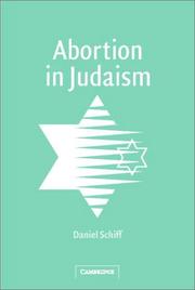 Cover of: Abortion in Judaism by Daniel Schiff