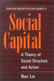 Cover of: Social Capital: A Theory of Social Structure and Action (Structural Analysis in the Social Sciences)