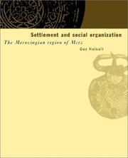 Cover of: Settlement and Social Organization by Guy Halsall