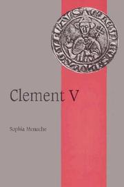 Cover of: Clement V by Sophia Menache