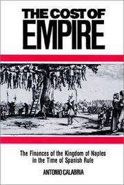 Cover of: The Cost of Empire by Antonio Calabria