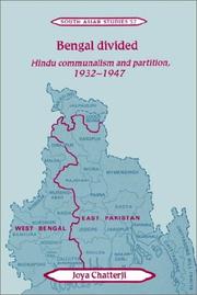 Bengal Divided by Joya Chatterji