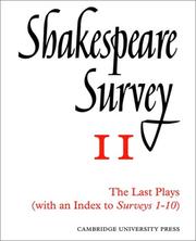 Cover of: Shakespeare Survey With Index 1-10 (Shakespeare Survey) by Allardyce Nicoll