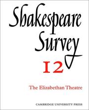 Cover of: Shakespeare Survey by Allardyce Nicoll, Allardyce Nicoll