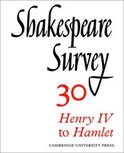 Cover of: Shakespeare Survey by Muir, Kenneth.