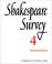 Cover of: Shakespeare Survey