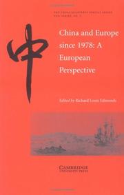 Cover of: China and Europe since 1978 by Richard Louis Edmonds