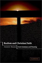 Cover of: Realism and Christian Faith | Andrew Moore
