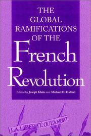 Cover of: Global Ramifications of the French Revolution (Woodrow Wilson Center Press)