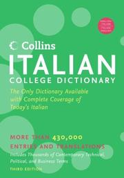 Cover of: Collins Italian College Dictionary, 3rd Edition by Harper Collins Publishers