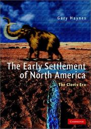 Cover of: The early settlement of North America: the Clovis era