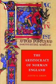 Cover of: The Aristocracy of Norman England | Judith A. Green