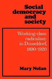 Cover of: Social Democracy and Society by Mary Nolan