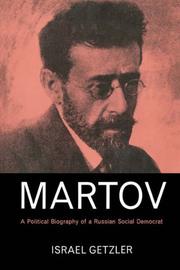 Cover of: Martov | Israel Getzler