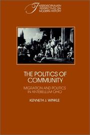 Cover of: The Politics of Community