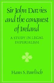 Cover of: Sir John Davies and the Conquest of Ireland | Hans S. Pawlisch