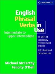 English phrasal verbs in use by Michael McCarthy