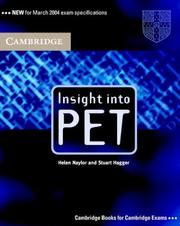 Cover of: Insight into PET Student's Book without Answers