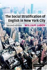 The Social Stratification of English in New York City by William Labov